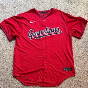 Nike Red Button-Up Jersey